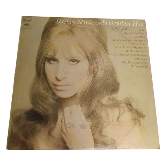 Barbra Streisand's Greatest Hits (Columbia KCS 9968) 1970 LP PROMO Sticker - Picture 1 of 15